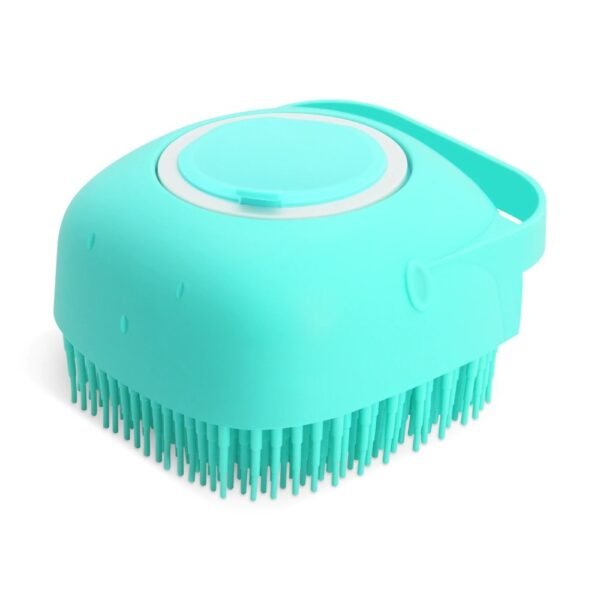 2-in-1 Pet Shampoo Massager Brush - Silicone Grooming Scrubber for Dogs & Cats - Image 5