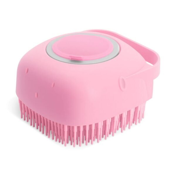 2-in-1 Pet Shampoo Massager Brush - Silicone Grooming Scrubber for Dogs & Cats - Image 2