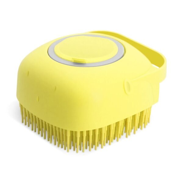 2-in-1 Pet Shampoo Massager Brush - Silicone Grooming Scrubber for Dogs & Cats - Image 3