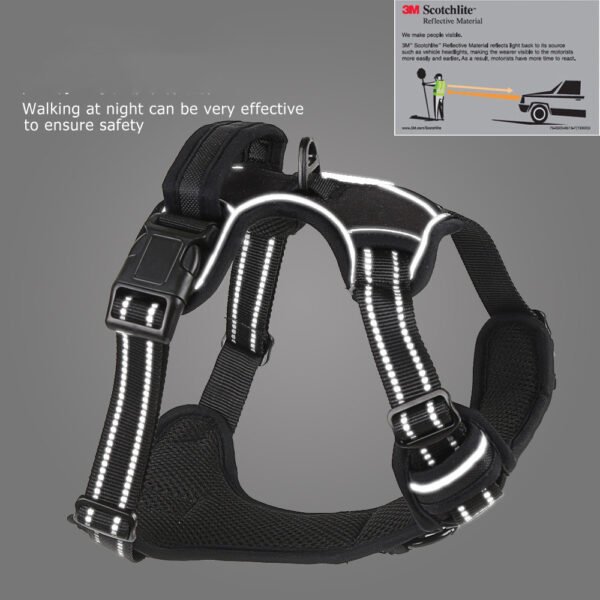 No-Pull Reflective Dog Harness - Adjustable Breathable Vest with Handle - Image 2