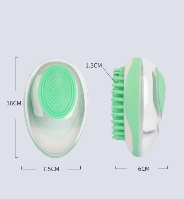2-in-1 Pet Bath Brush – Silicone Massage & Hair Remover - Image 5