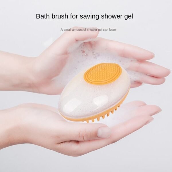 2-in-1 Pet Bath Brush – Silicone Massage & Hair Remover - Image 4