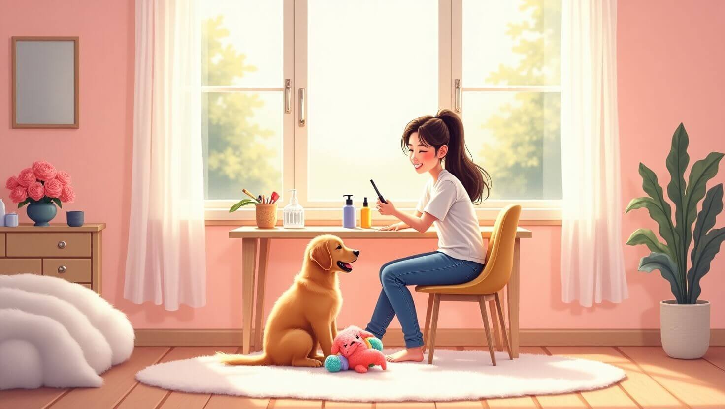 WOMEN with DOG