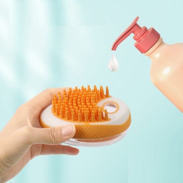 2-in-1 Pet Bath Brush – Silicone Massage & Hair Remover - Image 9