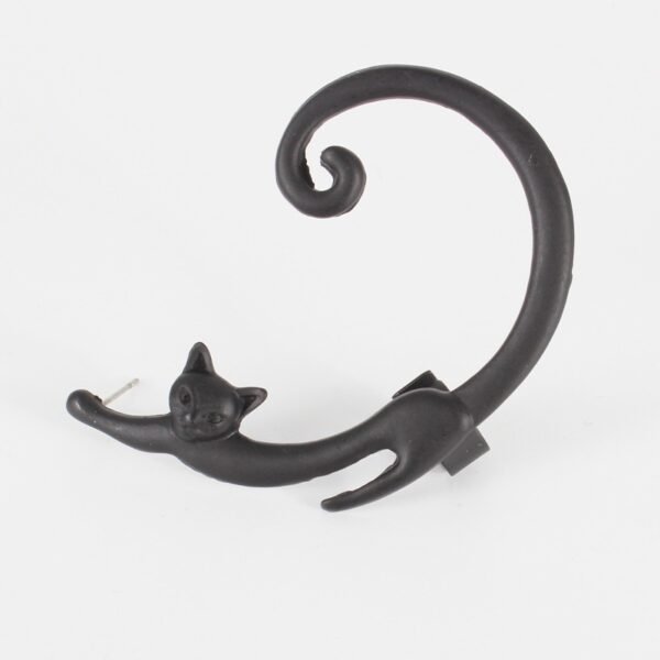 Punk Style Cat Ear Cuff & Stud Earring – Edgy Gothic Rock Jewelry for Women - Image 6
