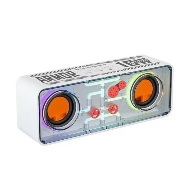 Transparent Dual Driver Bluetooth Speaker – 5W Stereo Sound, 10m Range - Image 3
